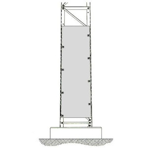 TRYLON SuperTITAN anti-climb shield kit. Bolts on section 8 to prevent unauthorized access. Set of three galvanized steel sheets and hardware.