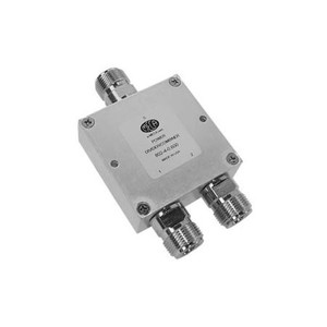 MECA 400-800 MHz two-way power divider. 20 Watts 1.10:1 typical VSWR. 27 dB min isolation between ports. N Female connectors.