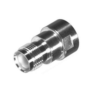 RF INDUSTRIES TNC reverse polarity female unidapt connector. Use with female barrel to create inter-series adapters.