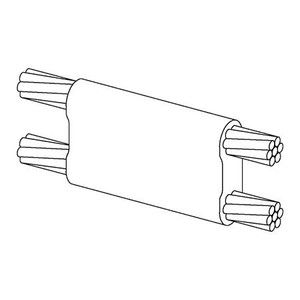 ULTRAWELD standard mold for parallel connection of 4/0 strand to 4/0 strand ground wire. Requires MH-1 handle clamp and UMW200 weld metal.