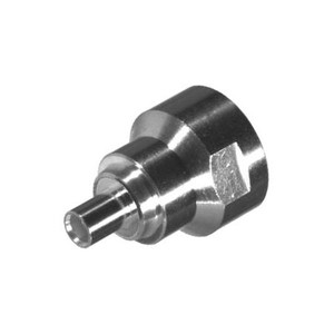 RF INDUSTRIES MCX female unidapt connector. Use with female barrel to create inter-series adapters.