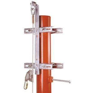 TRYLON Universal cable support mount for towers without climbing ladders. Fits round towers legs 1.5" to 10-3/4". Fits angle towers 3" to 8".