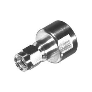 RF INDUSTRIES SMA reverse polarity male unidapt connector. Use with female barrel to create inter-series adapters.
