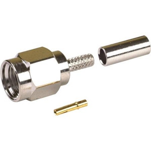 RF Industries reverse polarity. SMA Male Crimp Plug for RG-174/U Meets FCC specs for use with Spread Spectrum technology. Crimp type. Cable Group B