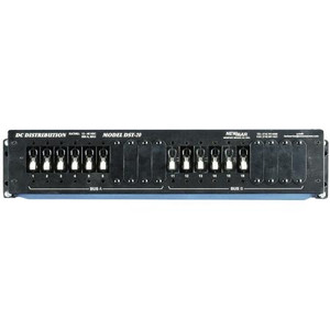NEWMAR DC distribution panel. Single 400 amp buss accepts up to 10 breakers 12V/24V/48 VDC input. 19" or 23" rack. Search Breakers INVS NEW,PBA