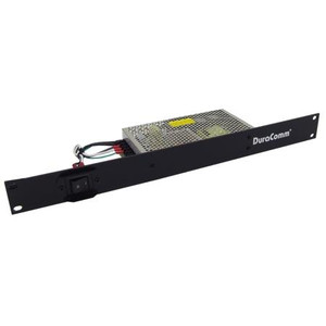 DURACOMM rack mount power supply. 88-264 VAC input, 24-29 VDC output. 6.25 Amps continuous.