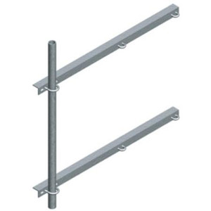 TRYLON complete 2' side mount kit for STG guyed towers. Includes 2.375" OD x 3' long pipe. Includes all hardware.