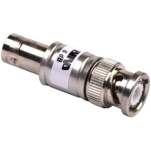 BIRD RF coaxial attenuator. 2 watts, 6dB nominal attenuation. Male BNC to Female BNC connector. .