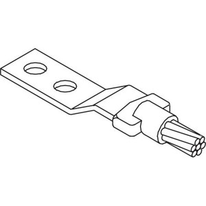 ULTRAWELD mold for connection of 2/0 stranded cable to 1/8" x 1" lug.. Requires MH1 handle clamp & UWM45weld metal.