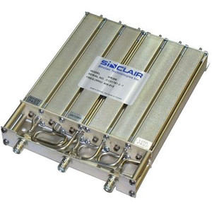 SINCLAIR 406-440 MHz Mobile Duplexer. Notch (reject) type. Six cavity. 5-10 MHz separation. N female connectors. *Factory tuned. Specify TX & RX.