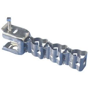 COMMSCOPE "SNAPSTAK" Snap-in hangers for 1/2" corrugated cable. The hanger installs in 3/4" holes in support structures. Stainless steel construction