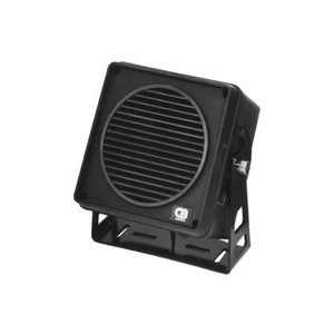SPECO 4" professional communications extension speaker. 5 watt. 8 ohm. ABS plastic enclosure. 10' cord w/ mini plug. Swivel bracket included. Black.