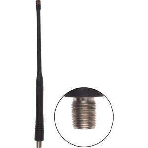 LAIRD 165-175 MHz 10.5" injection molded portable antenna with 5/16"-32 x 3/8" thread KR connector.