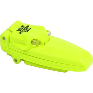 PELICAN VB3 VersaBrite LED Clip-On Flip- up Swivel head pivots a full-180 degrees & provides over 100 hours. Attached to surface up to 1/2" thick. YELLOW