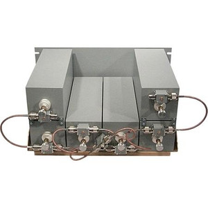 EMR 375-440 MHz 6 cavity, Pass Notch duplexer. 2 to 30 MHz spacing. 1.2 to 1.8dB insert loss, 150 watt, N/F conn. *Factory tune