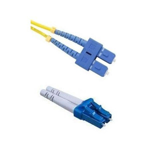 CABLES UNLIMITED 1 Meter Fiber Jumper, Single Mode SC/LC, 2mm, 9.25um, PVC jacket.