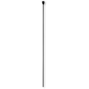 LARSEN Replacement whip for most VHF gain and low band antennas. .10" x 64" tapered rod. Black.