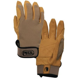 PETZL CORDEX Lightweight Rappel/Belay gloves. Small, beige.