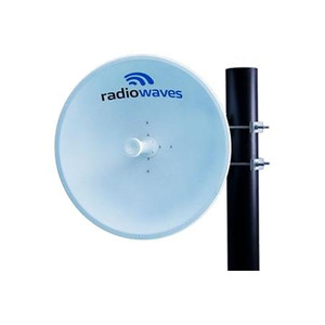 RADIOWAVES 3.3-3.6 GHz 4' Parabolic Antenna. Dual Polarized. 30.2 mid gain. N female Termination. Radome Included.