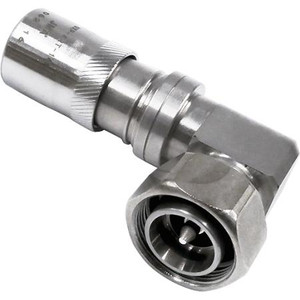 JMA 4.3-10 R/A Male Connector for 1/4" superflexible cable.