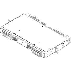 WESTELL 4x4 TPA, 10x10 GMT Fuse Panel. Voltage -24 or -48 Vdc, 2 RU, 19"/23" rack mounting.
