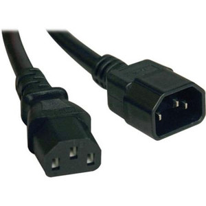 TRIPP LITE 2' 18AWG AC Power Cord. Plug type: IEC-320-C14 (male) to IEC-320-C13 (female).