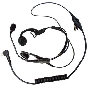 MOTOROLA 2 PIN Lightweight temple transducer headset with in-line Push-to- Talk and boom microphone.