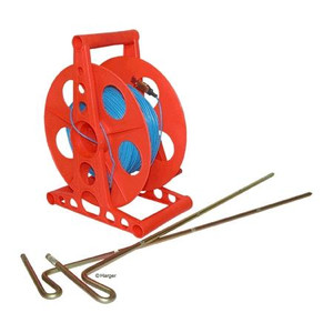 HARGER Ground Test Kit with 500' long test leads & twelve 24" test spikes. Designed for doing three point measurements on larger sites.