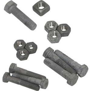 ROHN 25AG Tower Top Cap Section Bolt Kit. Consists of (3) 1/4" x 1-1/2" nuts and bolts, (3) 5/16" x 1-1/2" bolts and nuts, & (2) 3/8" x 1-1/2" bolt and nuts.