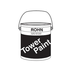 ROHN Orange Acrylic Latex Tower Paint, 1 gallon. Use on untreated galvanized surfaces. Covers 200-400 square feet per gallon.