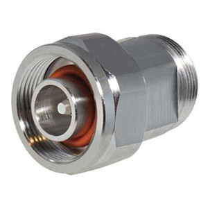 RF INDUSTRIES 4.1/9.5 DIN Male to 4.1/9/5 DIN Female.White Bronze tri-metal, Stainless Steel, Coupling Nut. Low PIM.