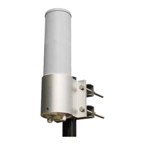 L-COM 2.4-2.5 GHz omnidirectional antenna, Dual Polarity, 6 dBi, N Female connectors, includes mounting. DC Ground