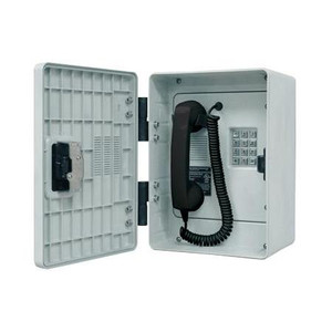 GAI-TRONICS Industrial telephone with keypad. High-impact, glass-reinforced polyester enclosure.