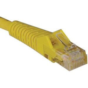 TRIPP LITE 25' Snagless Category 5e Patch Cord with RJ45 male to male connectors. Yellow jacket.