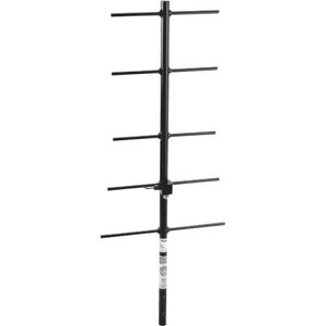 LARSEN 406-430 MHz directional yagi antenna. 5 elem., 9dBd gain, 300 watts. Welded in black finish.N-female term. Includes mounting hardware.