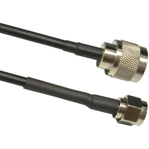 WIRELESS SOLUTIONS 4' TWS-195 Antenna extension cable with N Plug (M Center Pin) to SMA Plug (M center pin).