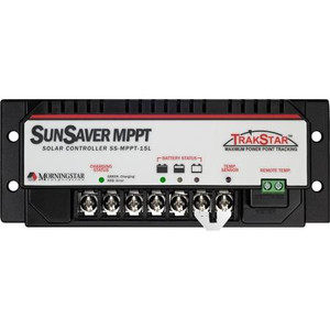 MORNINGSTAR SunSaver 24 volt 10 amp PMW solar charge controller with 10 amp load control with low voltage disconnect.