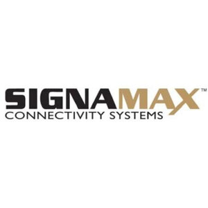 SIGNAMAX 48 Port Category 5e High Density Feed-Thru Panel. 2U Rack Mount. Black. SCREENED.