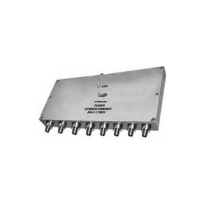 MECA 698-2700 MHz eight-way power divider. 40 watts. 1.30 typical VSWR. 20dB min. isolation between ports. SMA - Female connectors.