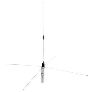 LARSEN 406-420 MHz ground plane antenna. Black teflon coated finish. 3 dB gain, 100 watt. Direct N female term. Includes mounting hardware.