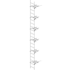 TRYLON 20' External S/R climbing ladder kit with (6) large backing assemblies.