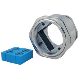 ROXTEC tower-top innerduct conduit seal. Includes RG M63/4 and adapter. Used to seal fiber and power cables.