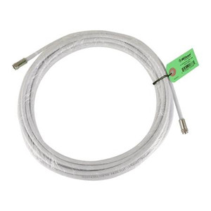 WEBOOST 30ft RG-6 low loss white coaxial cable with F-Male connectors.