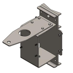 VENTEV's Smart Grid Compact Bracket for co-location of battery, repeater and omni antenna. Comes with hardware to mount equipment to bracket.
