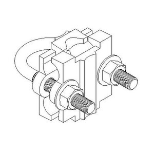 HARGER Computer Room Ground Clamp for #6 AWG wire.