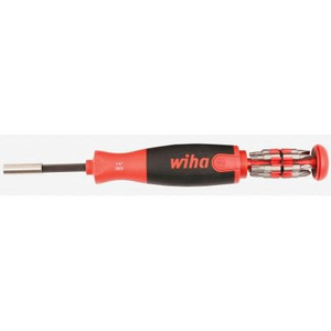 WIHA Pop-Up 13 Piece Multi Bit Set which includes the following bits, Slotted: 4.5, 5.5, 6.0, Phillips #1, #2, #3, and TORX: T10, 15, 20, 25, 27, 30.