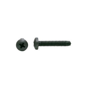 UNEEDA BOLT #8-32x1/2" Black Phillips Pan Head Machine Screw