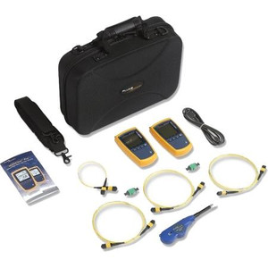 FLUKE NETWORKS MultiFiber Pro Optical Power Meter and Fiber Test Kit. MPO Connector supports 8, 10, and 12 Fiber tests. Single fiber testing.