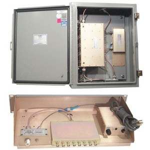EMR 300-512 MHz 8 channel receiver mult- icoupler 5 resonators, 115VAC power supp chassis mount tray, 19" rack, wiring, hardware, cabling. *Factory tune item.