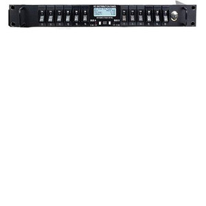 ICT Intelligent Dual Bus Breaker Panel with TCP/IP interface. 12, 24, 48VDC Application voltage, 160A continuous, 6 outputs per bus, 25/15A (12,24/48V)